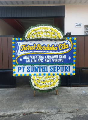 Papan Bunga Duka di Bondowoso